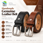 Handmade Genuine Leather Belt for Men